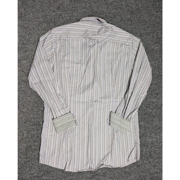 Eton Shirt Mens Size Medium 39 15.5 Contemporary Long Sleeve Flip Cuff - Picture 2 of 7